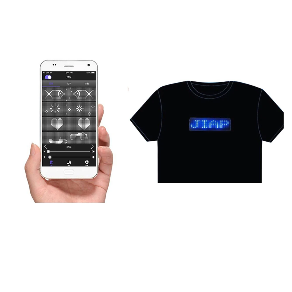 Мобильный телефон Поддержка приложение светодиодный головной убор светящиеся