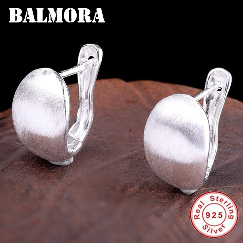 Женские серьги-клипсы BALMORA классические серьги из стерлингового серебра 925 пробы