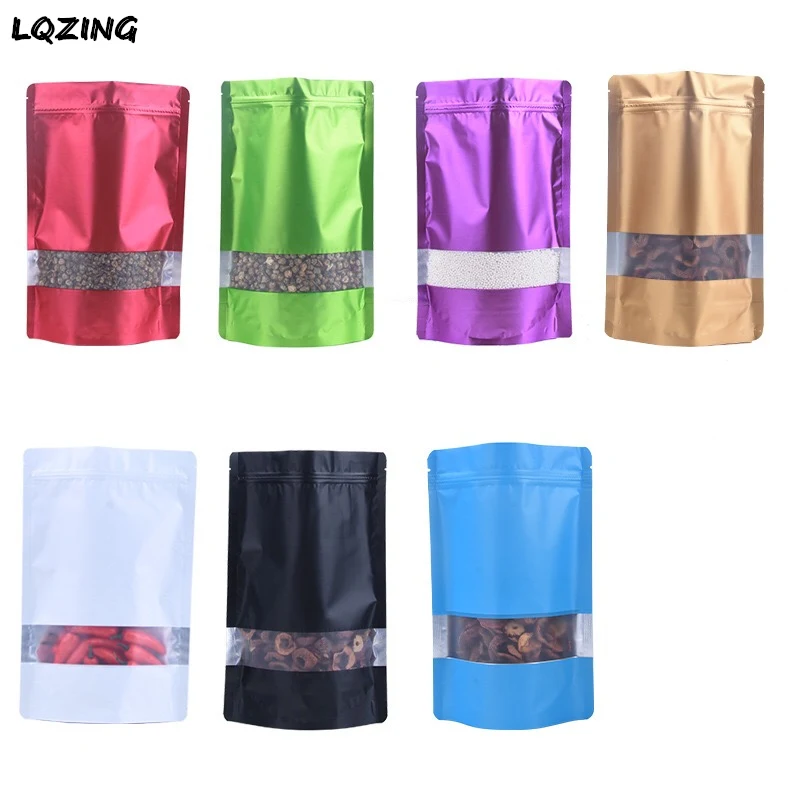 Алюминированная сумка цвет стоячие пакеты прозрачное окно для детской вечеринки