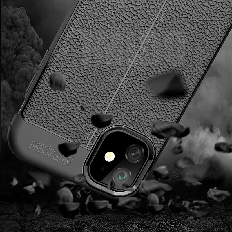 Мягкий кожаный чехол для телефона IPhone 12 Mini 11 X XS Pro Max противоударный XR 8 7 6 6S Plus