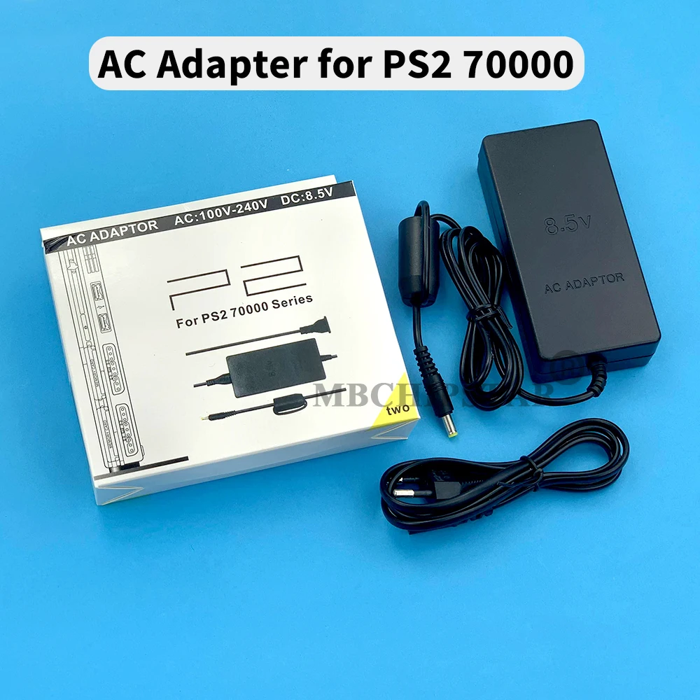 High Quality AC 100~240V Adapter Power Supply Charger DC 8.5V 5.6A  AC Adaptor for Sony PS2 Slim 70000 Series Euro Plug