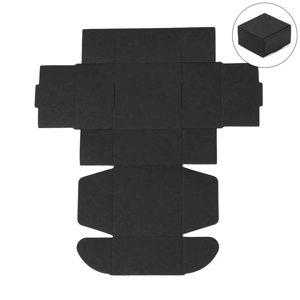 10pcs/lot Multi-size Kraft Paper Box Brown Cardboard Handmade Soap White Craft Gift Black Packaging Jewelry | Дом и сад