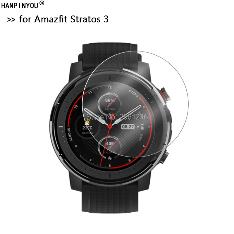 Для Xiaomi Huami Amazfit Stratos3 закаленное стекло 9H 2.5D Премиум Защитная пленка для экрана