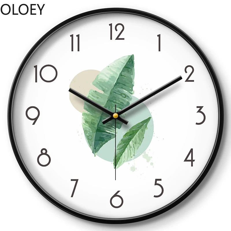 Большие металлические настенные часы для кухни тихая гостиная скандинавские