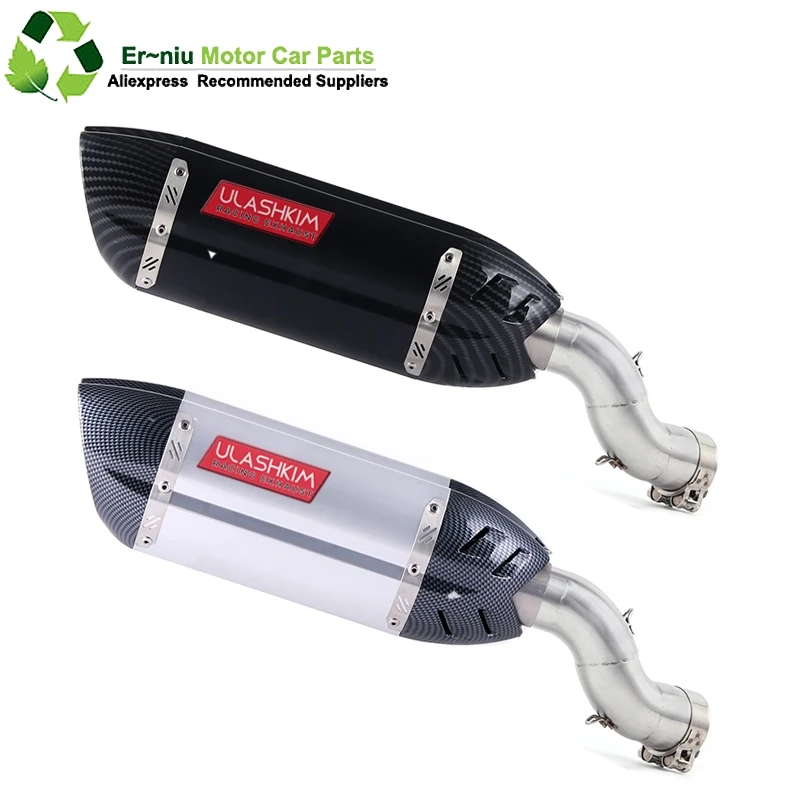 

Motorcycle Full System Exhaust Escape Slip-On For kawasaki Ninja 900 Z900 Modified Middle Link Pipe 2017-2020