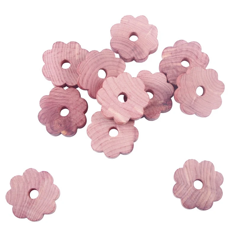 

20 Pack Cedar Wood Rings, Aromatic Cedar Blocks,Natural Wood Hangers for Closets and Drawers, Clothes Storage Protector