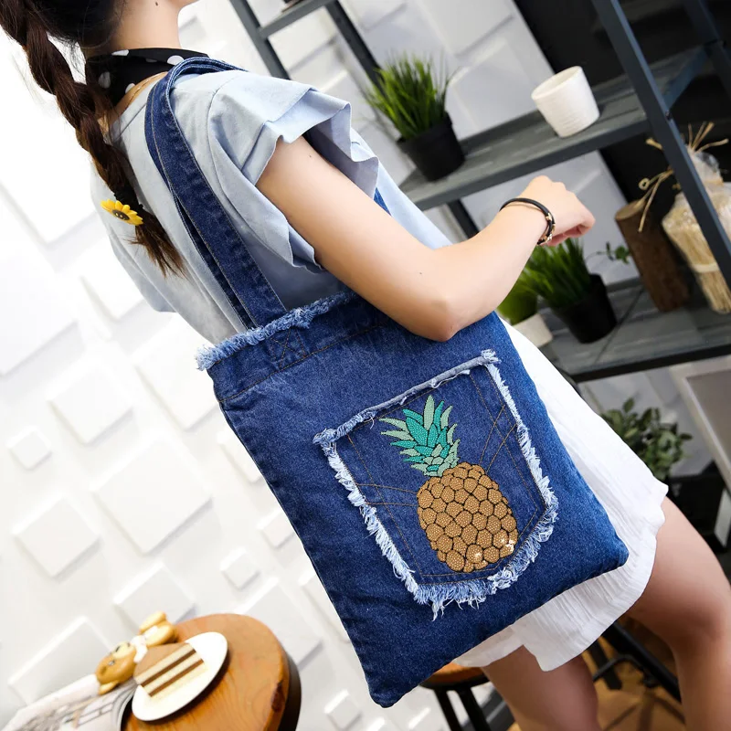 1 шт. Блестящие Блестки ананас на патч Вышивка швейная ткань Стикер одежда DIY