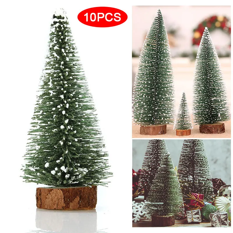 SOLEDI 10 шт. красивый Санта Дерево деревенский пуц украшение для дома искусственная