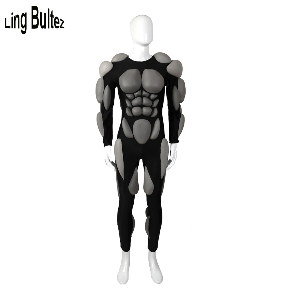 

Ling Bultez High Quality PU Stretchy Muscle Suit With Fullbody Embossed Muscle Padding Cosplay Costume Base Muscle Suit