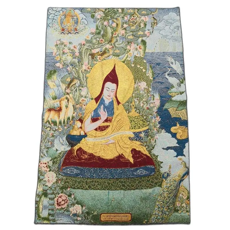 

China old Tibet silk Thangka like hanging painting fengshui Tibet Buddha