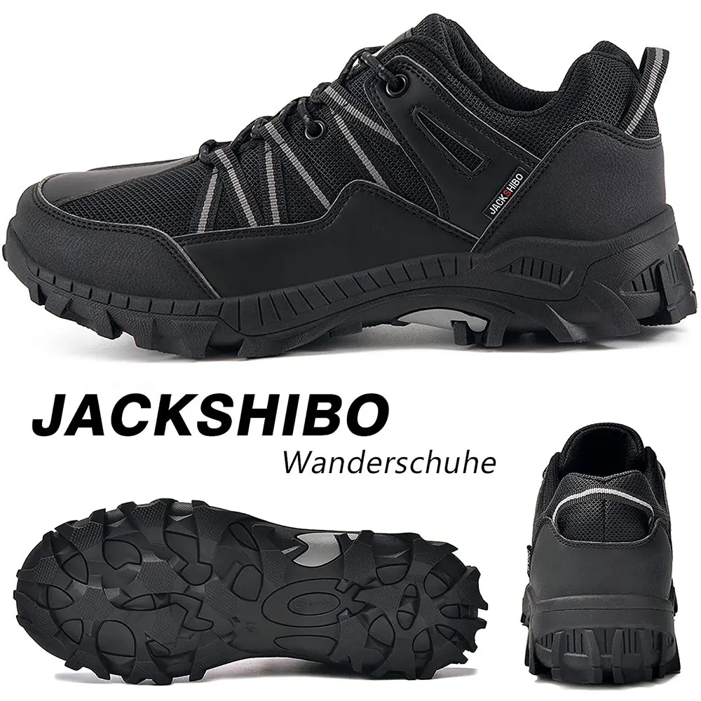 JACKSHIBO Hiking Shoes For Men Women New Mesh Breathable Mountain Climbing Trekking Boots Outdoor Sports Sneakers Summer 37-48