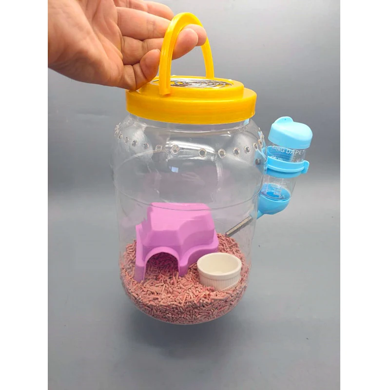 Мини-хомяк переносной прозрачный домик для кормления основание гнездо сделай