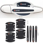 Наклейка на дверь автомобиля из углеродного волокна, Защитная пленка для Saab 9-3 9-5 900 9000 Saab 93 95