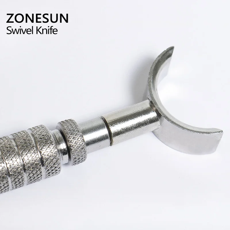 Инструмент ZONESUN сделай сам обновленный поворотный кожаный нож алюминиевый сплав