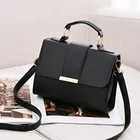 Сумка на плечо женская из экокожи, саквояж кросс-боди в стиле ретро, клатч-тоут с откидной крышкой, 2020