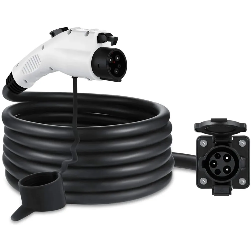 Pаспродажа 32A 5 м 10 м EVSE зарядный кабель SAE J1772 разъем типа 1 штекер EV Зарядные разъемы переходник удлинитель зарядного устройства