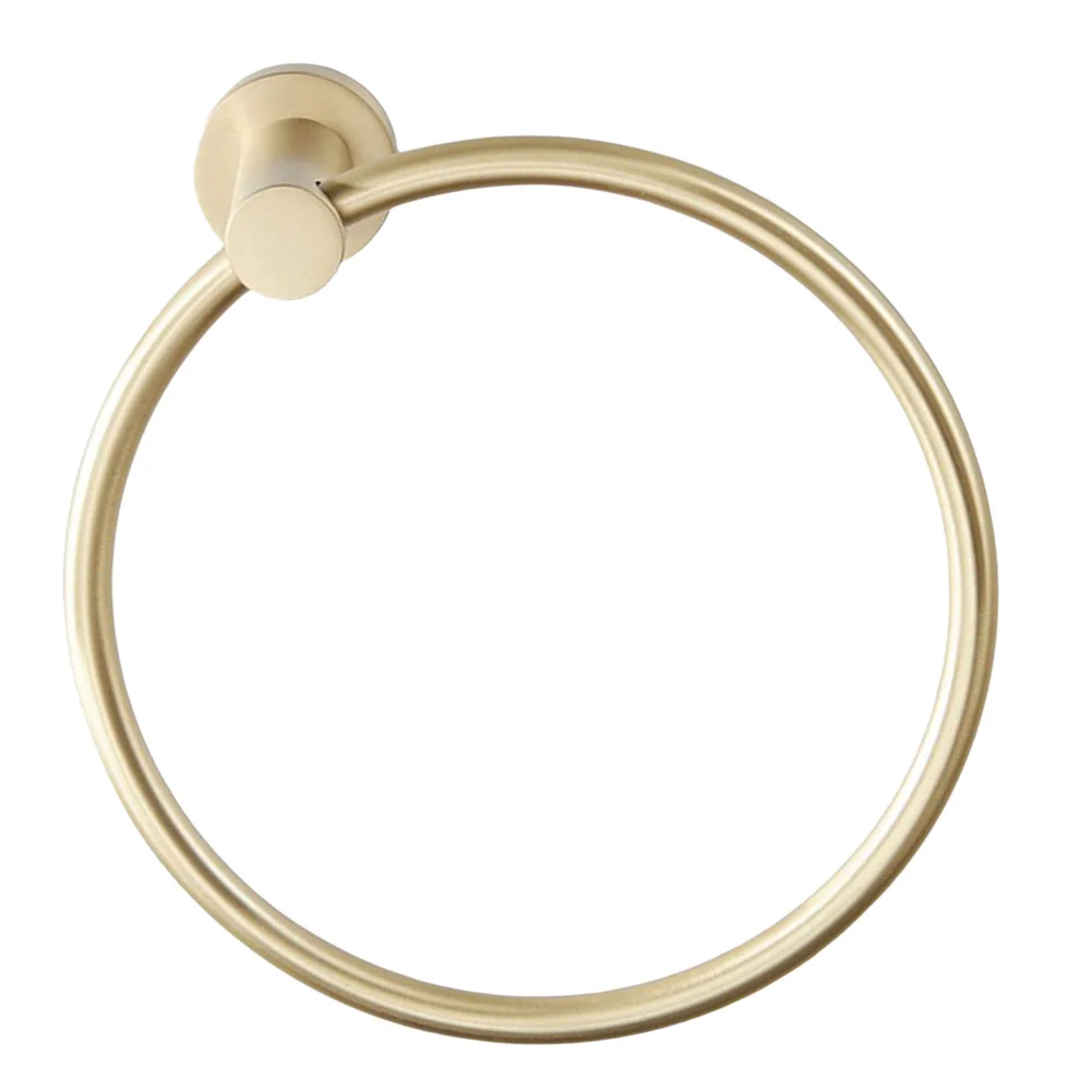 

Stainless Steel Towel Hook Hanging Bathroom Towel Ring Creative Towel Hook (Golden)