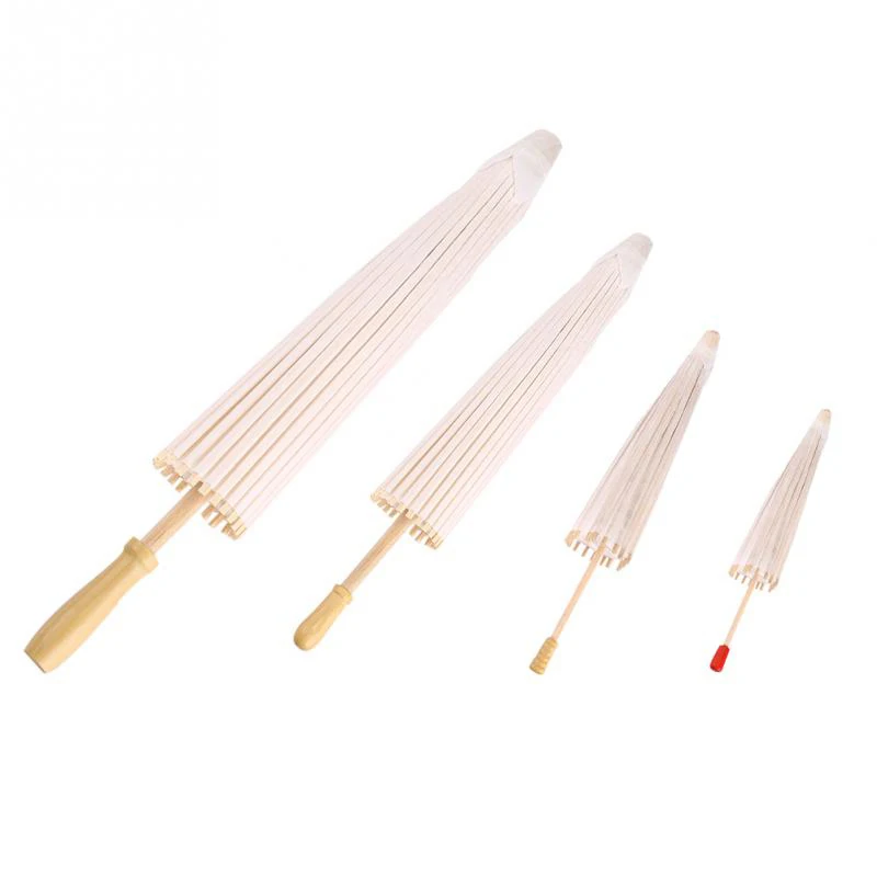 

Бумажный Зонт от Свадебные украшения белого цвета, декоративный зонт для фотосъемки, украшение для дня рождения, 20/30/40/60 см