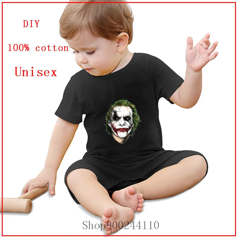 &quot Джокер &quotэскиза Стиль из хлопка для новорожденных маленьких девочек одежда