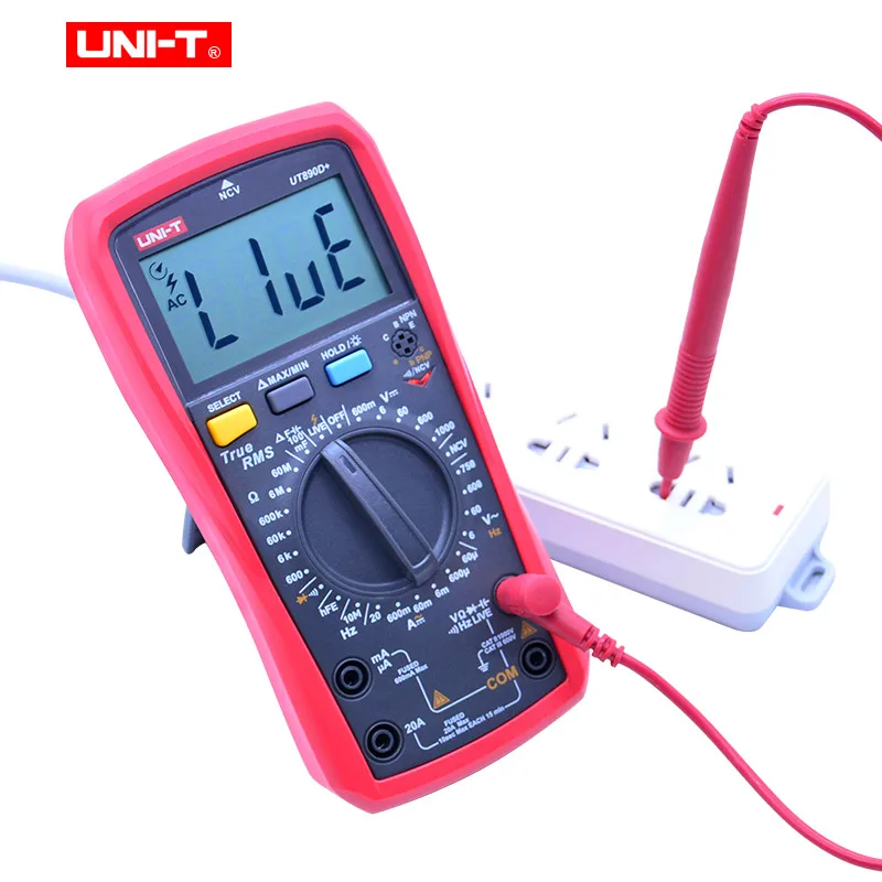 True RMS цифровой мультиметр UNI-T UT890C UT890D + AC DC Напряжение измеритель тока