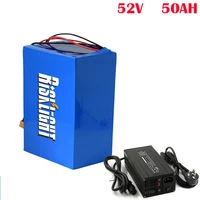 no tax to eu ebike 14s 48v electric bike batteri 52v 50ah lithium battery for 48 volt 1000w 2000w bafang motor velo electrique
