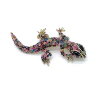 pd brooch new animal lizard full ziron micro inlaid alloy material exquisite high end corsage clothing accessories jewelry
