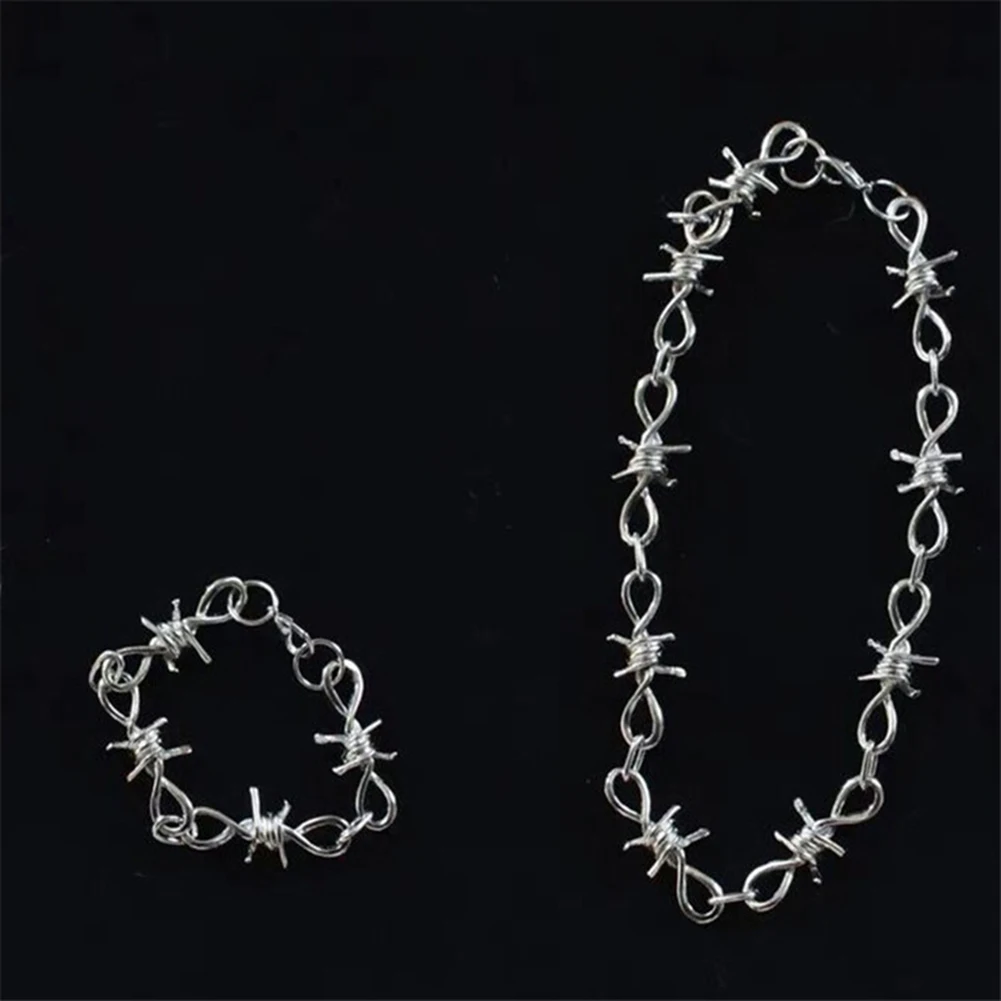 Женский и мужской браслет ручной работы цепочка чокер с серебряным