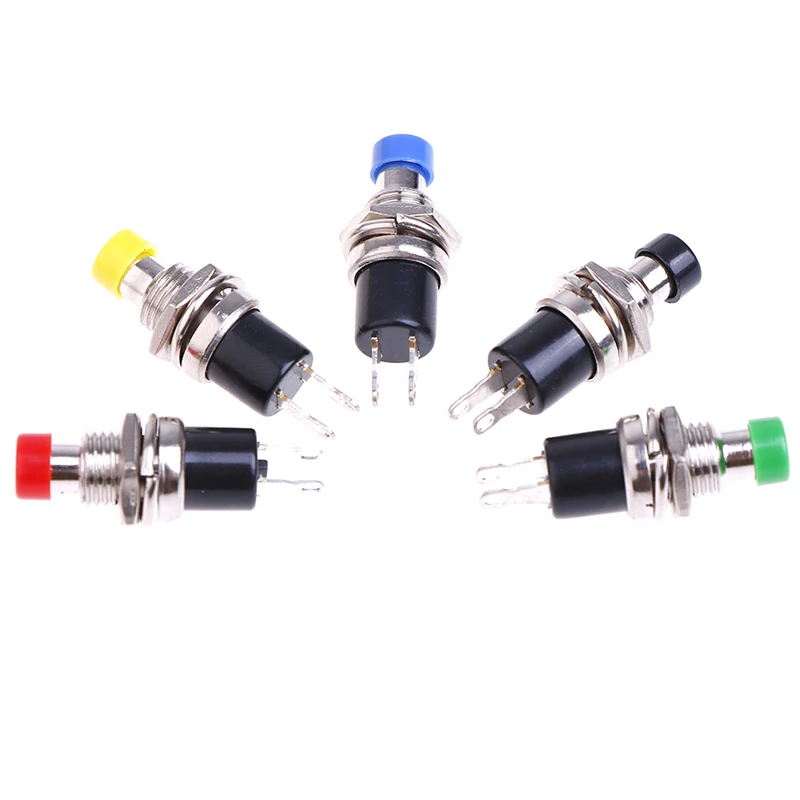

7MM 2Pin Spring Return Mini Push Button Momentary Switch Normally Open
