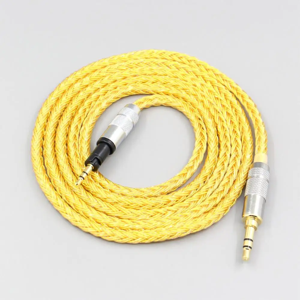

LN007343 16 Core OCC позолоченный кабель для наушников для Sennheiser импульса 1,0 2,0 Наушники-вкладыши Наушники
