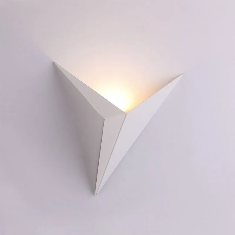 

Modern minimalist triangle wrought iron LED wall lamp Nordic style indoor wall lamp living room lamp