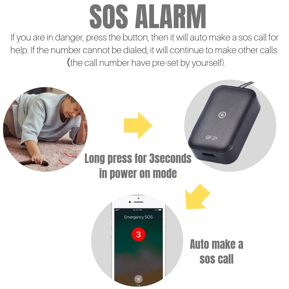 GF21 мини-диктофон с голосовой активацией GPS-трекер шпионская запись аудио в