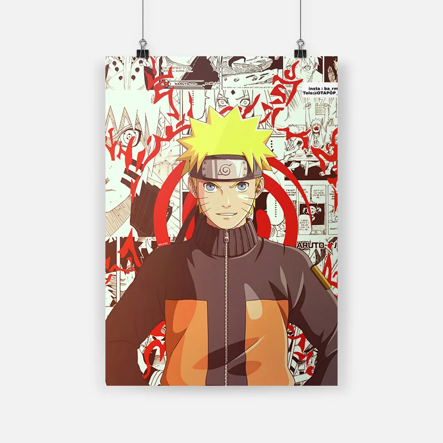 Японская манга аниме коллаж холст живопись Декор настенное искусство картины