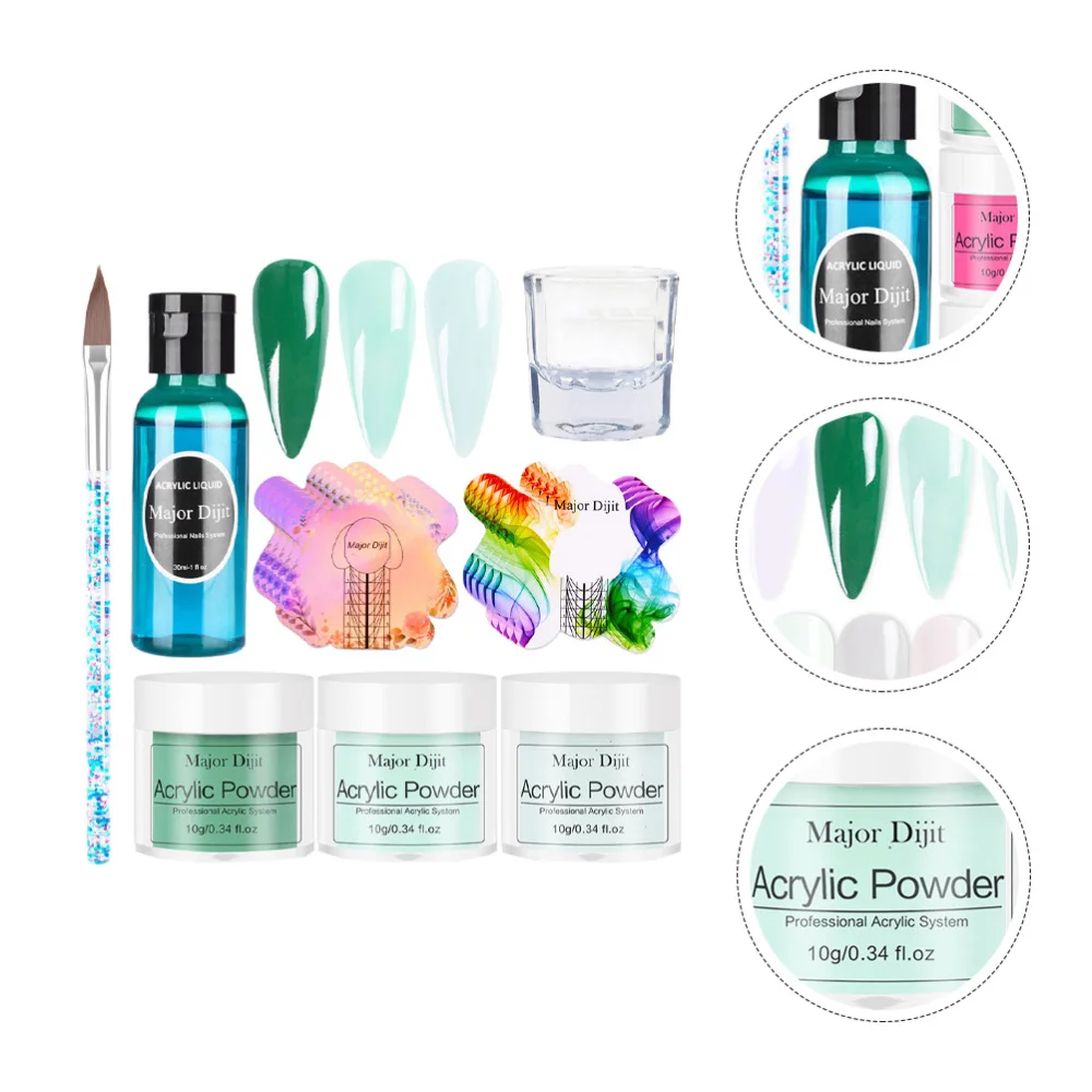 

1 Set Acrylic Liquid and Powder Set for Nail Crystal Carved Nail Extensions