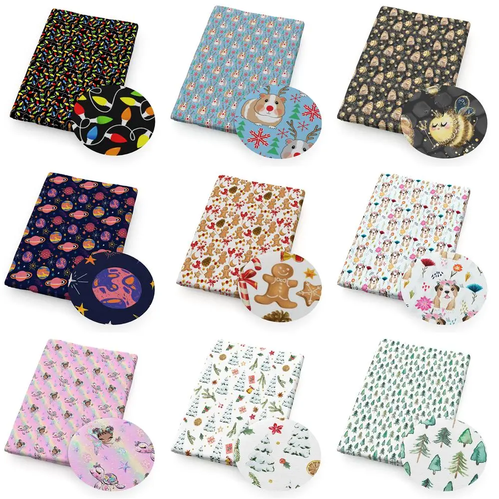 David accessories 50*145cm пэчворк Печатный полиэстер хлопок ткань для шитья платья ткань Сделай Сам наволочка, 1Yc12330