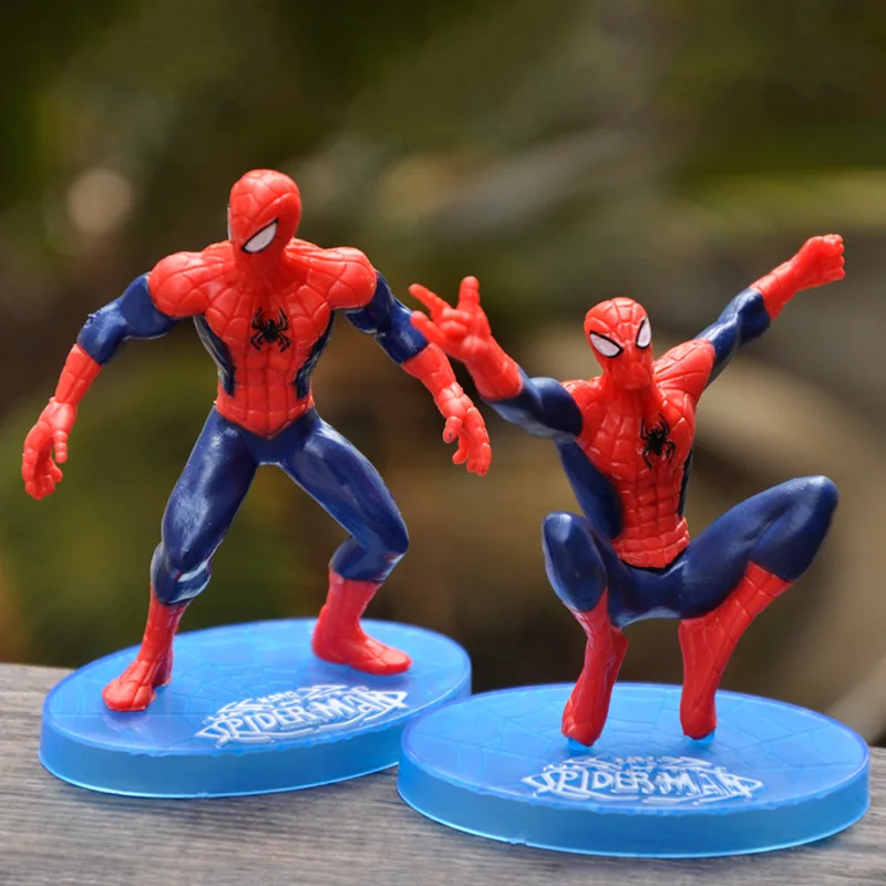 Фигурка героя мультфильма Марвел танос Человек-паук игрушки декоративное