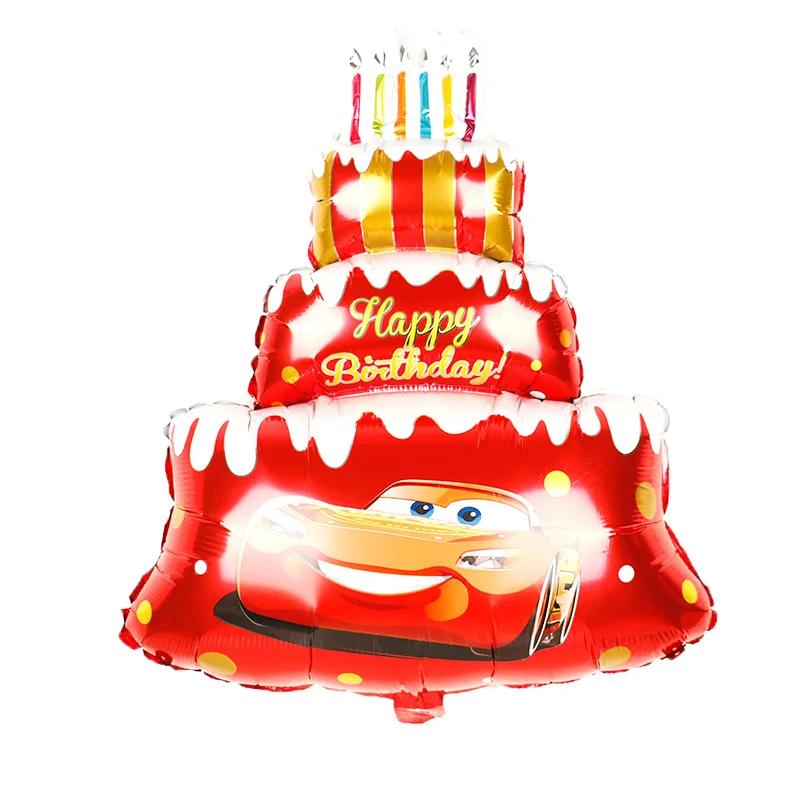 Воздушные шары из фольги в виде гоночного автомобиля переносной мультяшный