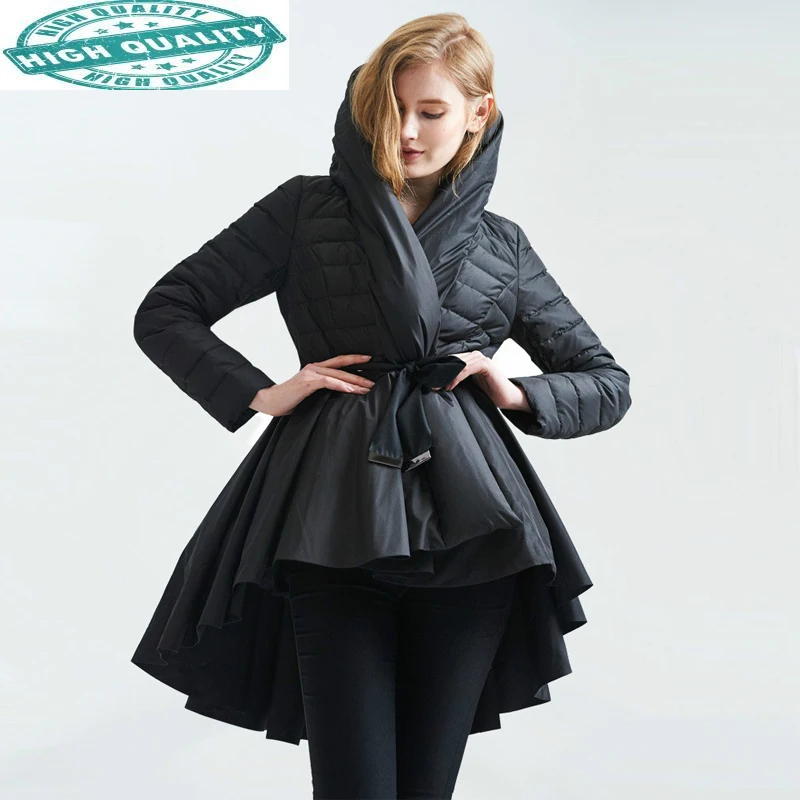 

Coat Winter Down Jacket Women Winter Jackets Woman Hooded Long Coats Parka Streetwear Overcoat Chamarras De Mujer KJ600