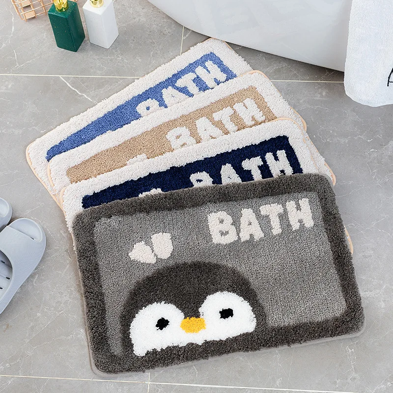 cat paw bathroom carpet door entrance mat daisy bath decor rug non slip toilet doormat absorbent thick area mat 4060cm free global shipping