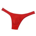 Трусы мужские, шелковые, ультратонкие, дышащие, полупрозрачные, с заниженной талией