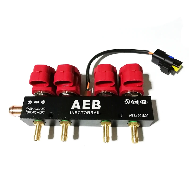 Инжекторная рейка AEB Common Rail для последовательной системы CNG 4 Cylinderes Топливная форсунка Rail Kit