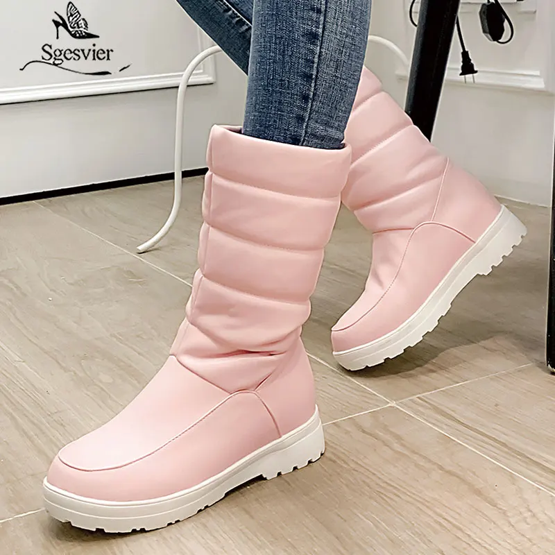 Sgesvier/2020 Новое поступление Модные зимние ботинки Простая обувь на плоской подошве