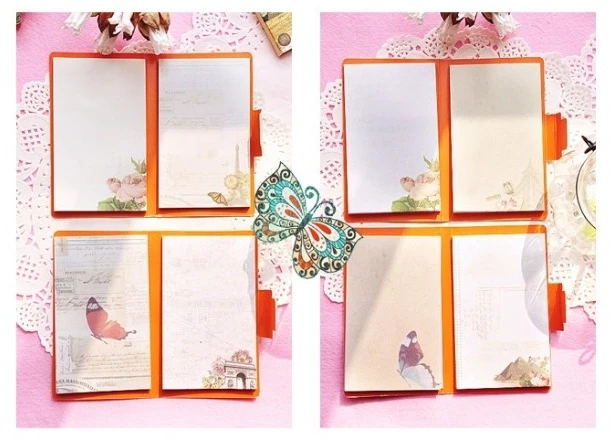 1 шт. Винтаж пейзаж чехлы с картинами блокнот для заметок на клейкой основе