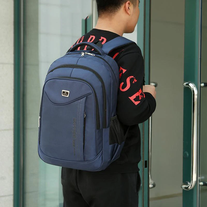 

New Fashion School Backpack For Teenagers Waterproof Oxford Bag Male Notebook Computer Bags Rucksack Trekking Large Capacity Bag