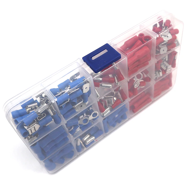 200 шт./кор. Женский Мужской изолированный вилочный соединитель обжимной медный