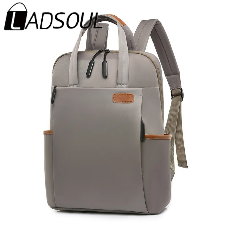 LADSOUL водонепроницаемый Женский деловой рюкзак модные школьные рюкзаки Оксфорд