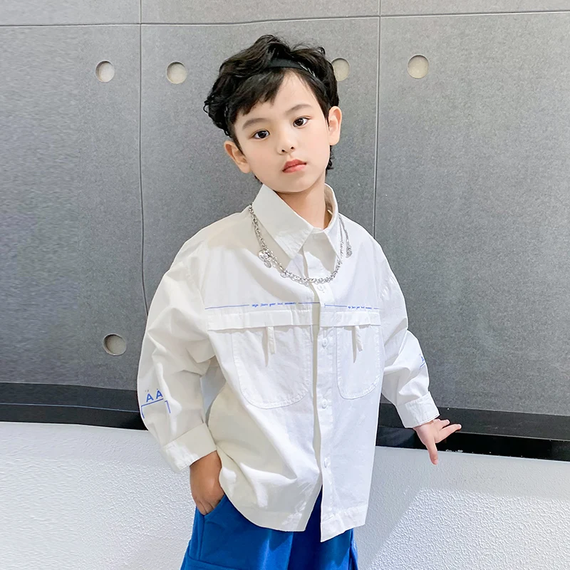 

2021 новые футболки с длинными рукавами для мальчиков внутри рубашки От 2 до 13 лет на весну и осень детская одежда простая рубашка с отложным в...