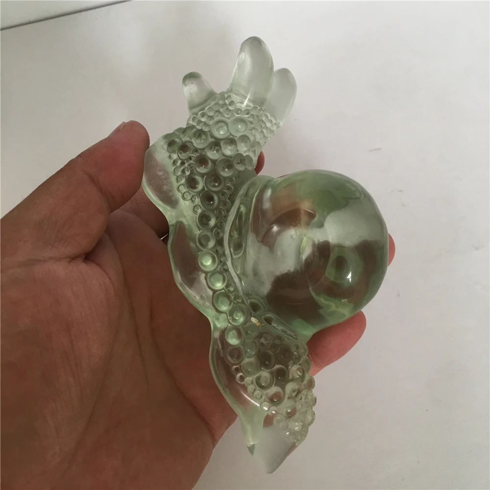 

smelting quartz crystal snail gift home collection Living room Feng shui furnishing articles Halloween and Christmas gifts