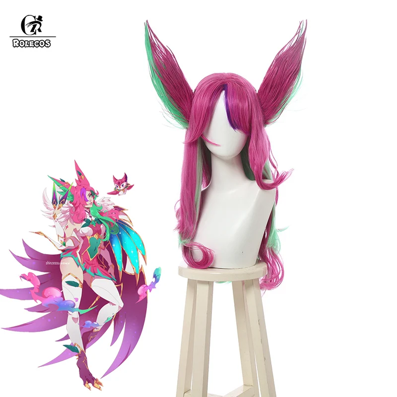 Ролекосы Звездный Хранитель айская Косплей волосы LOL светильник лый xey головные