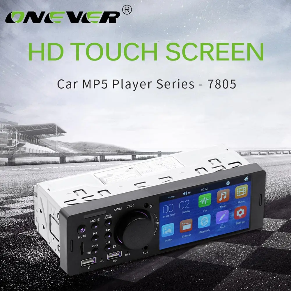 MP5 автомобильный медиаплеер двойные Dins USB Bluetooth Multimidia 12 В FM HD 4 1 &quotсенсорный экран