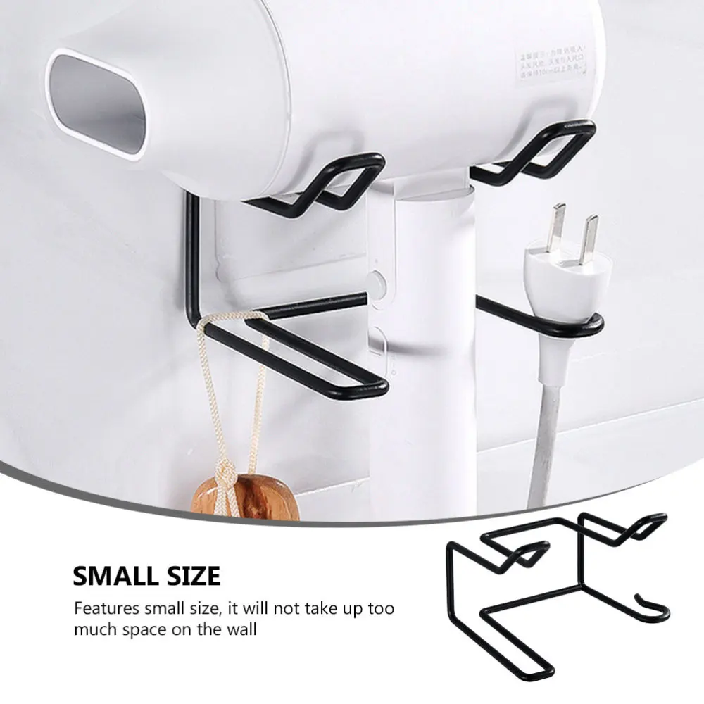

1pc Wall-mounted Hair Dryer Storage Rack Hair Dryer Hanging Rack Storage Shelf